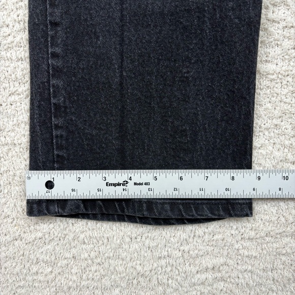 Vtg Harley Davidson Jeans Womens 14 Black Bootcut Genuine Motor Clothes 5 Pocket - Picture 15 of 15